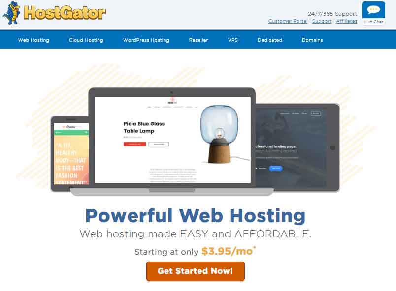 HostGator - Top hosting provider with domain name