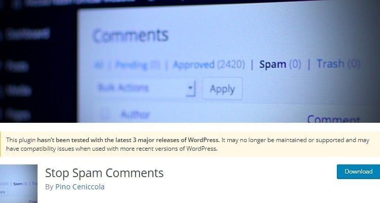 stop spam comments