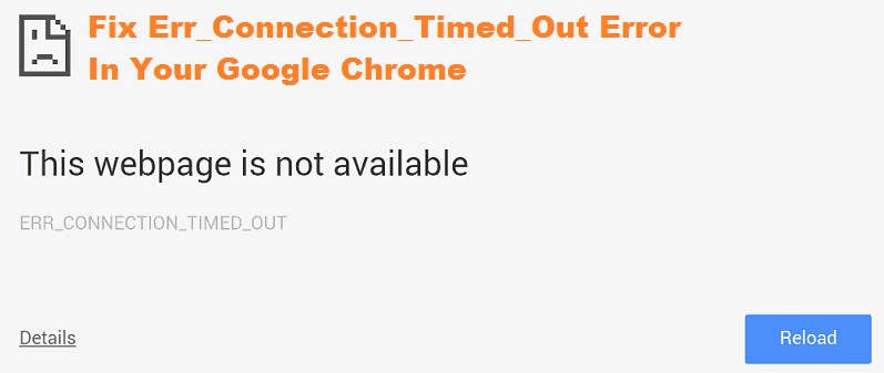 fix err_connection_timed_out error
