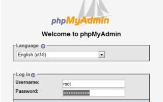 phpmyadmin login