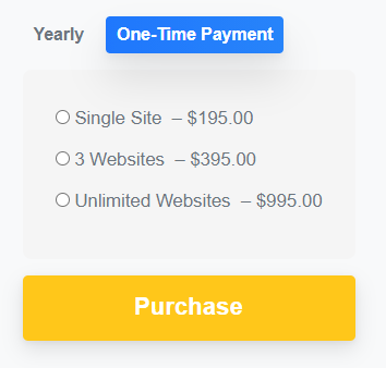 yaycurrency one time payment