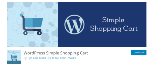 simple shopping cart plugin